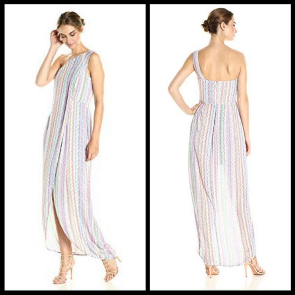 BCBGMaxAzria Dries One-Shoulder Maxi Dress